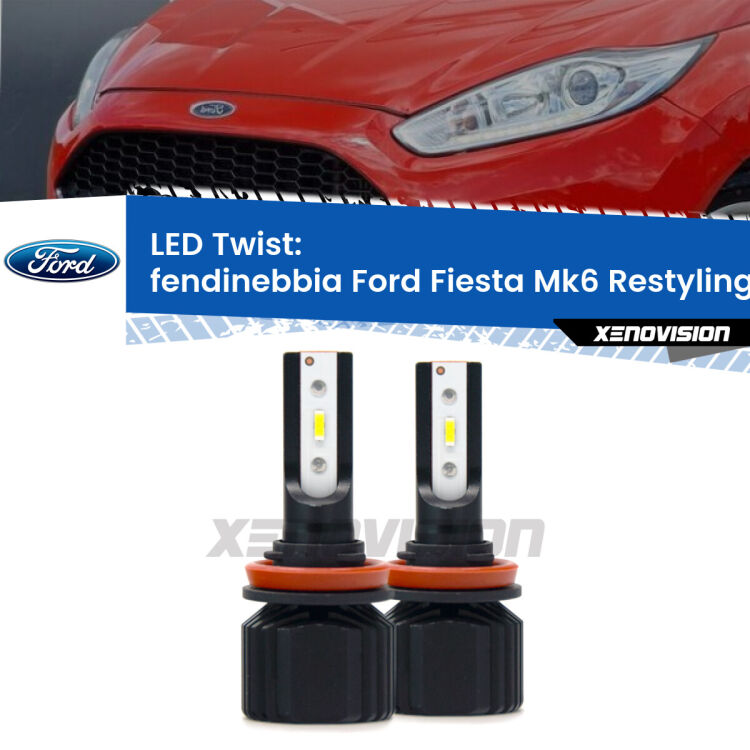 <strong>Kit fendinebbia LED</strong> per <strong>Ford Fiesta</strong> Mk6.5 2009 in poi. Compatte, impermeabili, senza ventola: praticamente indistruttibili. Top Quality.