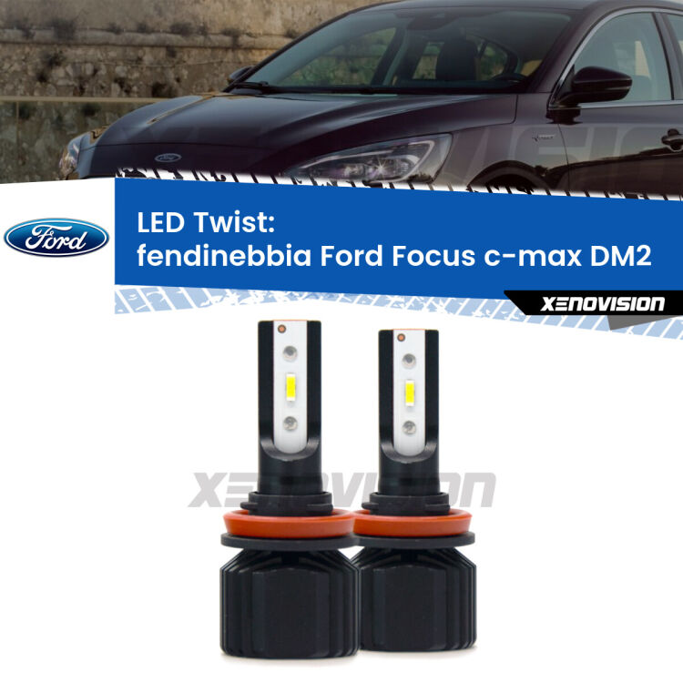 <strong>Kit fendinebbia LED</strong> per <strong>Ford Focus c-max</strong> DM2 2003 - 2007. Compatte, impermeabili, senza ventola: praticamente indistruttibili. Top Quality.