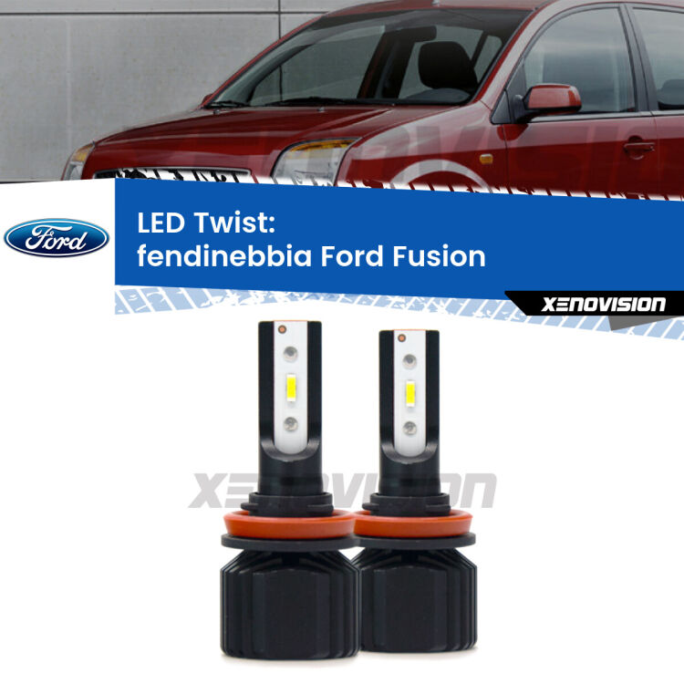 <strong>Kit fendinebbia LED</strong> per <strong>Ford Fusion</strong>  2002 - 2012. Compatte, impermeabili, senza ventola: praticamente indistruttibili. Top Quality.