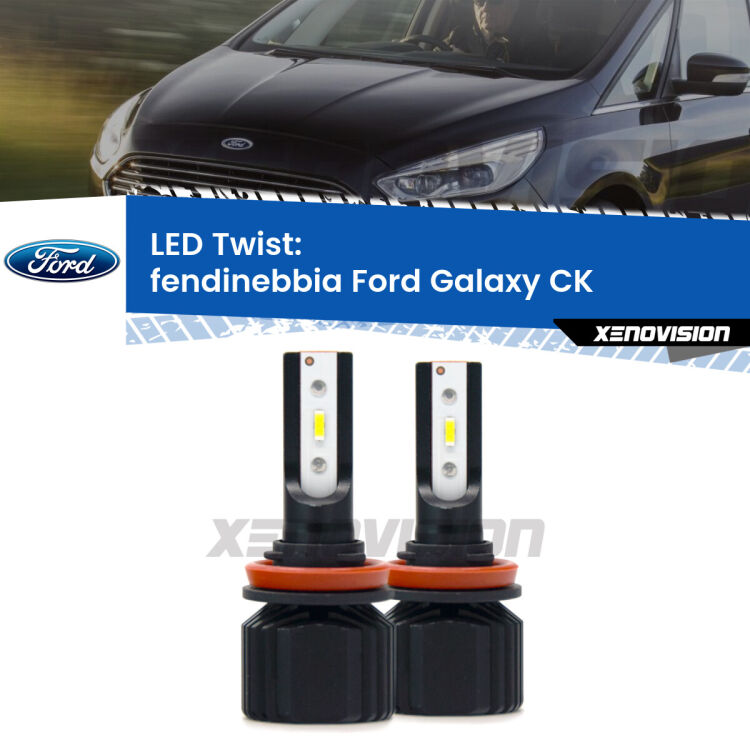 <strong>Kit fendinebbia LED</strong> per <strong>Ford Galaxy</strong> CK 2015 - 2018. Compatte, impermeabili, senza ventola: praticamente indistruttibili. Top Quality.