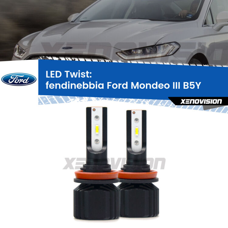 <strong>Kit fendinebbia LED</strong> per <strong>Ford Mondeo III</strong> B5Y 2004 - 2007. Compatte, impermeabili, senza ventola: praticamente indistruttibili. Top Quality.