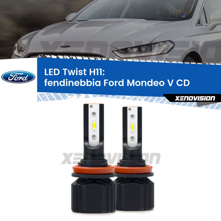 <strong>Kit fendinebbia LED</strong> per <strong>Ford Mondeo V</strong> CD 2012 - 2016. Compatte, impermeabili, senza ventola: praticamente indistruttibili. Top Quality.