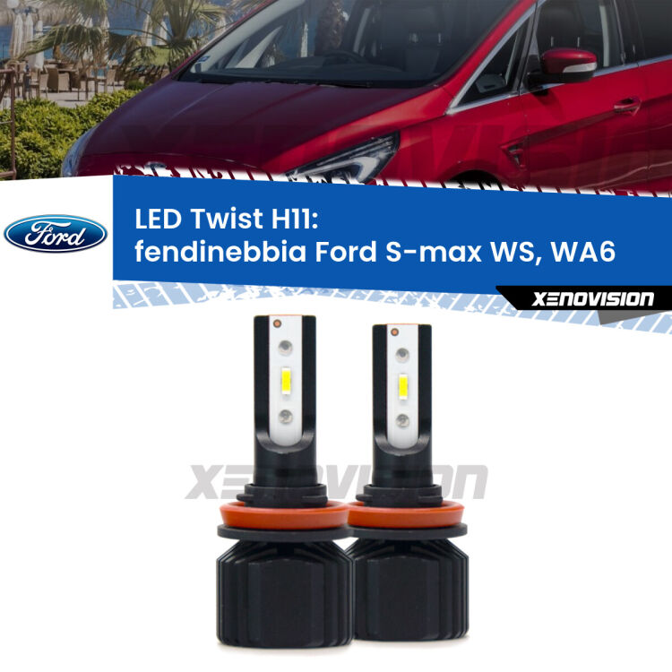 <strong>Kit fendinebbia LED</strong> per <strong>Ford S-max</strong> WS, WA6 2006 - 2014. Compatte, impermeabili, senza ventola: praticamente indistruttibili. Top Quality.