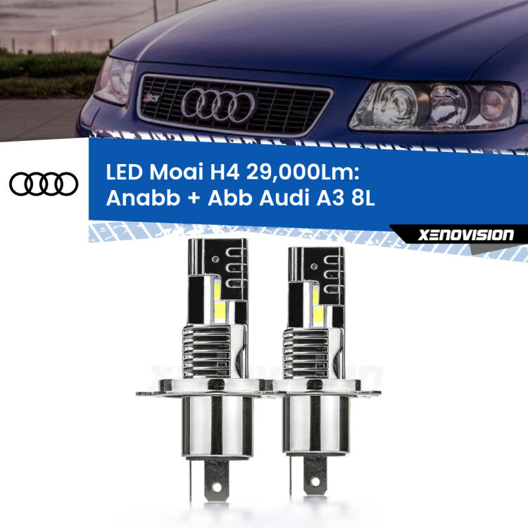 <strong>Kit Fendinebbia LED per Audi A3</strong> 8L 1996 - 2000</strong>: 29.000Lumen, canbus, fatti per durare. Qualità Massima Garantita.