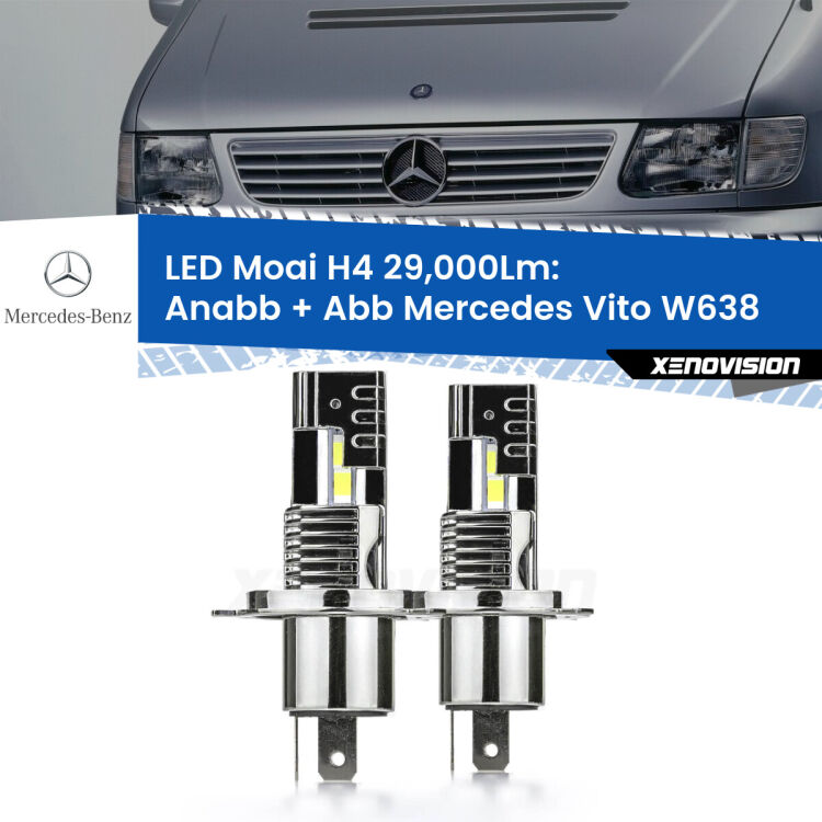 <strong>Kit Fendinebbia LED per Mercedes Vito</strong> W638 1996 - 2003</strong>: 29.000Lumen, canbus, fatti per durare. Qualità Massima Garantita.