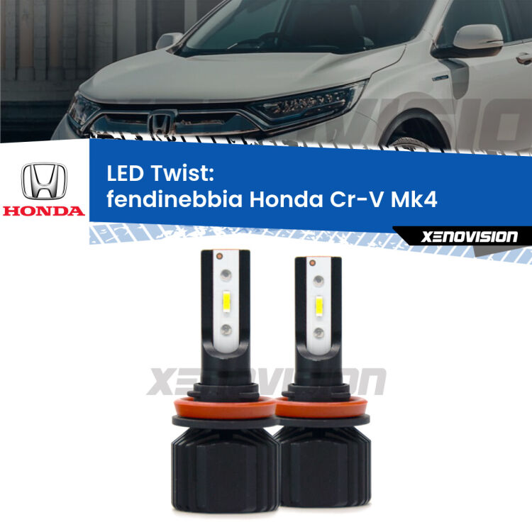 <strong>Kit fendinebbia LED</strong> per <strong>Honda Cr-V</strong> Mk4 2011 - 2015. Compatte, impermeabili, senza ventola: praticamente indistruttibili. Top Quality.