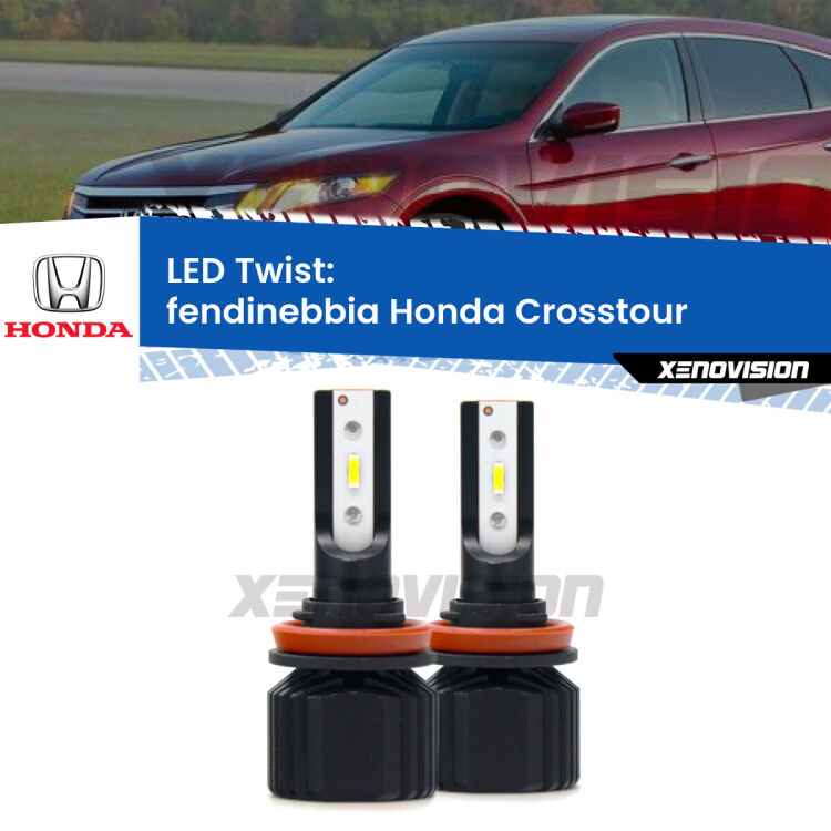 <strong>Kit fendinebbia LED</strong> per <strong>Honda Crosstour</strong>  2010 - 2015. Compatte, impermeabili, senza ventola: praticamente indistruttibili. Top Quality.