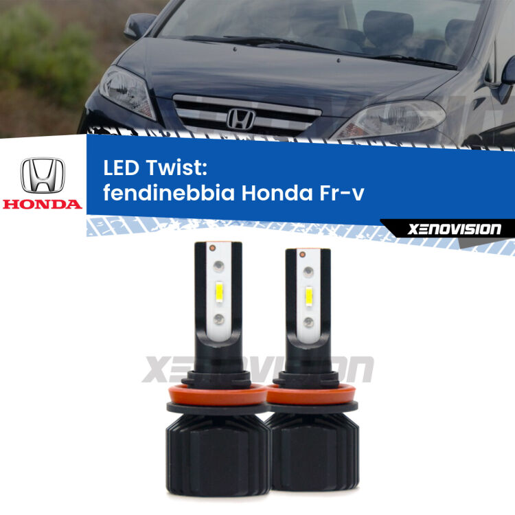 <strong>Kit fendinebbia LED</strong> per <strong>Honda Fr-v</strong>  2004 - 2009. Compatte, impermeabili, senza ventola: praticamente indistruttibili. Top Quality.