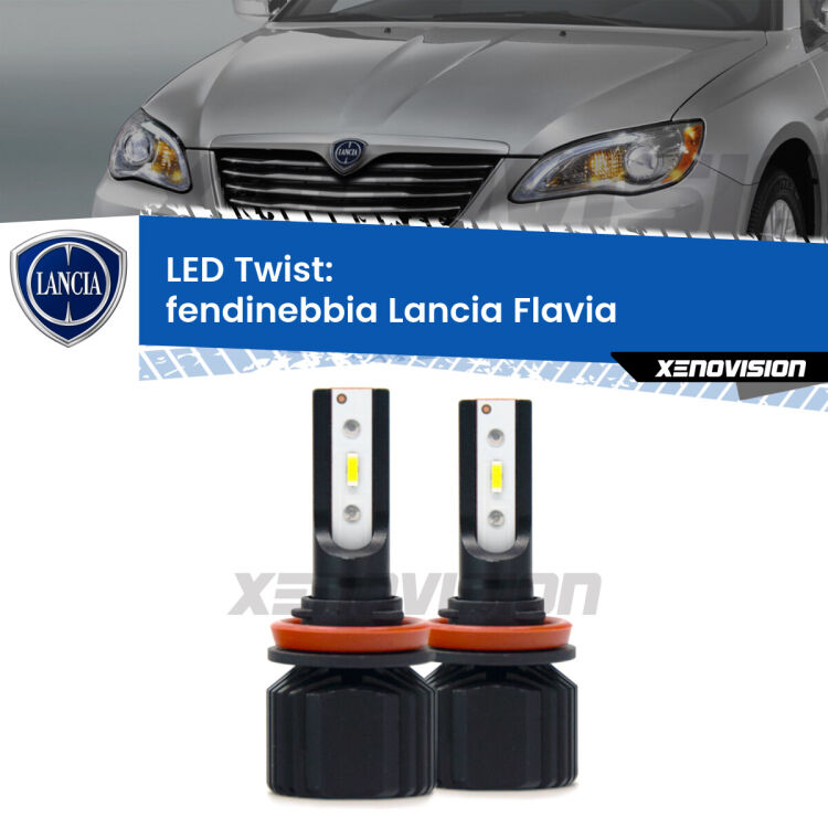 <strong>Kit fendinebbia LED</strong> per <strong>Lancia Flavia</strong>  2012 - 2014. Compatte, impermeabili, senza ventola: praticamente indistruttibili. Top Quality.