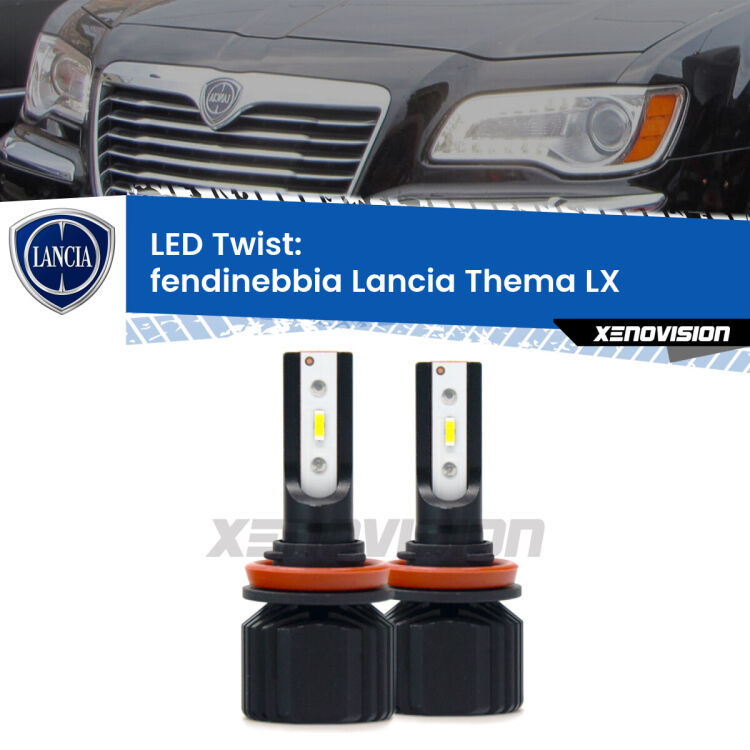 <strong>Kit fendinebbia LED</strong> per <strong>Lancia Thema</strong> LX 2011 - 2014. Compatte, impermeabili, senza ventola: praticamente indistruttibili. Top Quality.