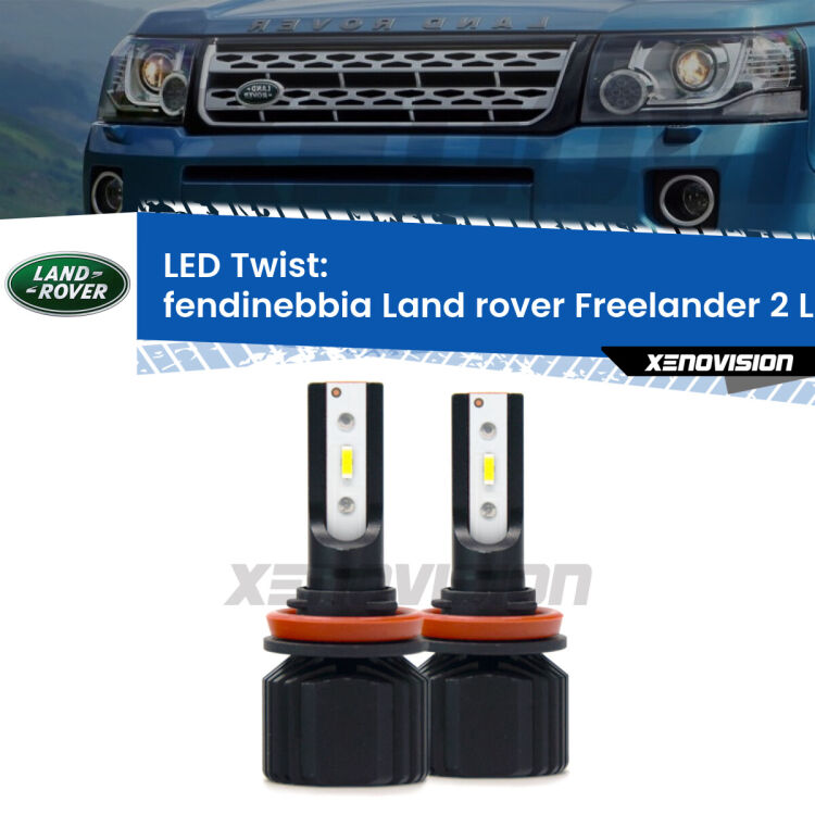 <strong>Kit fendinebbia LED</strong> per <strong>Land rover Freelander 2</strong> L359 2006 - 2014. Compatte, impermeabili, senza ventola: praticamente indistruttibili. Top Quality.