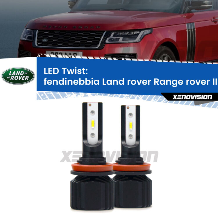 <strong>Kit fendinebbia LED</strong> per <strong>Land rover Range rover III</strong> L322 2007 - 2012. Compatte, impermeabili, senza ventola: praticamente indistruttibili. Top Quality.