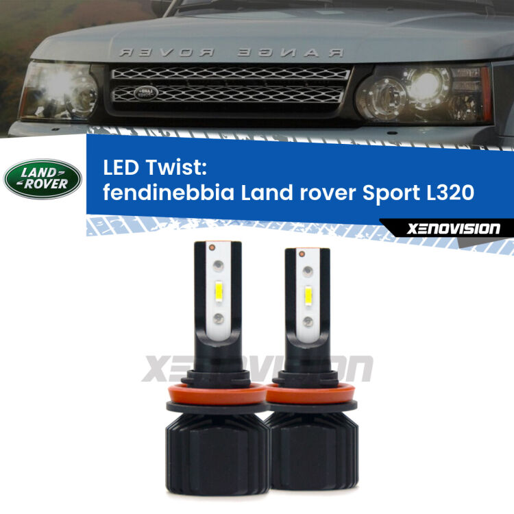 <strong>Kit fendinebbia LED</strong> per <strong>Land rover Sport</strong> L320 2005 - 2013. Compatte, impermeabili, senza ventola: praticamente indistruttibili. Top Quality.