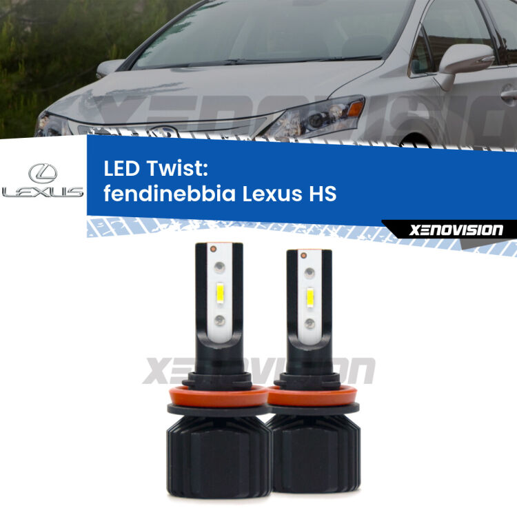 <strong>Kit fendinebbia LED</strong> per <strong>Lexus HS</strong>  2009 - 2018. Compatte, impermeabili, senza ventola: praticamente indistruttibili. Top Quality.