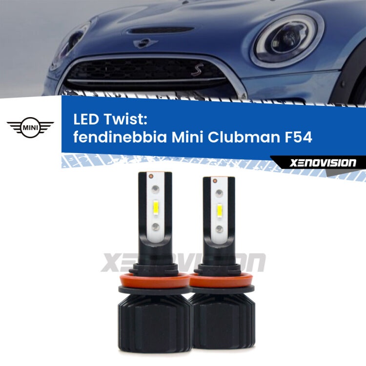 <strong>Kit fendinebbia LED</strong> per <strong>Mini Clubman</strong> F54 2014 - 2019. Compatte, impermeabili, senza ventola: praticamente indistruttibili. Top Quality.