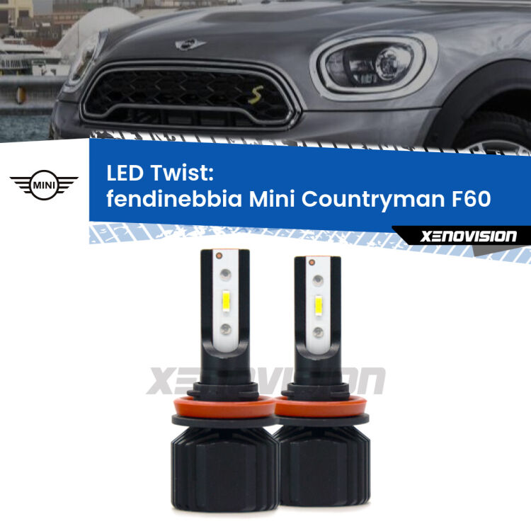 <strong>Kit fendinebbia LED</strong> per <strong>Mini Countryman</strong> F60 2016 - 2019. Compatte, impermeabili, senza ventola: praticamente indistruttibili. Top Quality.