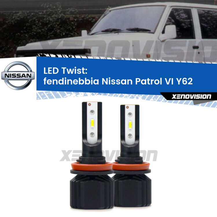 <strong>Kit fendinebbia LED</strong> per <strong>Nissan Patrol VI</strong> Y62 2010 in poi. Compatte, impermeabili, senza ventola: praticamente indistruttibili. Top Quality.