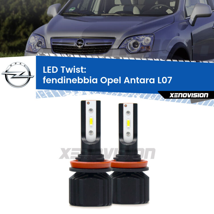 <strong>Kit fendinebbia LED</strong> per <strong>Opel Antara</strong> L07 2006 - 2010. Compatte, impermeabili, senza ventola: praticamente indistruttibili. Top Quality.