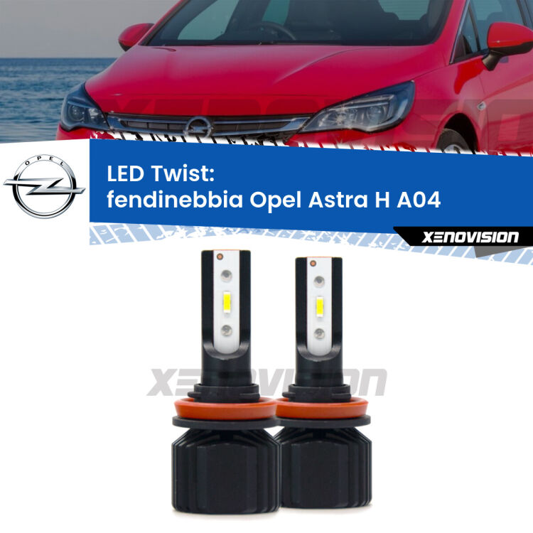 <strong>Kit fendinebbia LED</strong> per <strong>Opel Astra H</strong> A04 OPC. Compatte, impermeabili, senza ventola: praticamente indistruttibili. Top Quality.