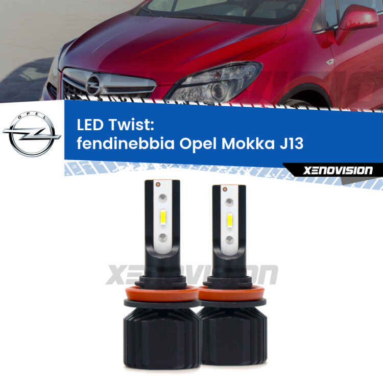 <strong>Kit fendinebbia LED</strong> per <strong>Opel Mokka</strong> J13 2012 - 2019. Compatte, impermeabili, senza ventola: praticamente indistruttibili. Top Quality.