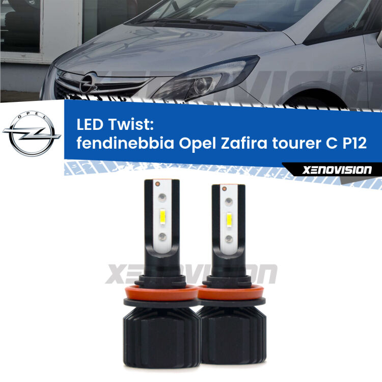 <strong>Kit fendinebbia LED</strong> per <strong>Opel Zafira tourer C</strong> P12 2017 - 2019. Compatte, impermeabili, senza ventola: praticamente indistruttibili. Top Quality.