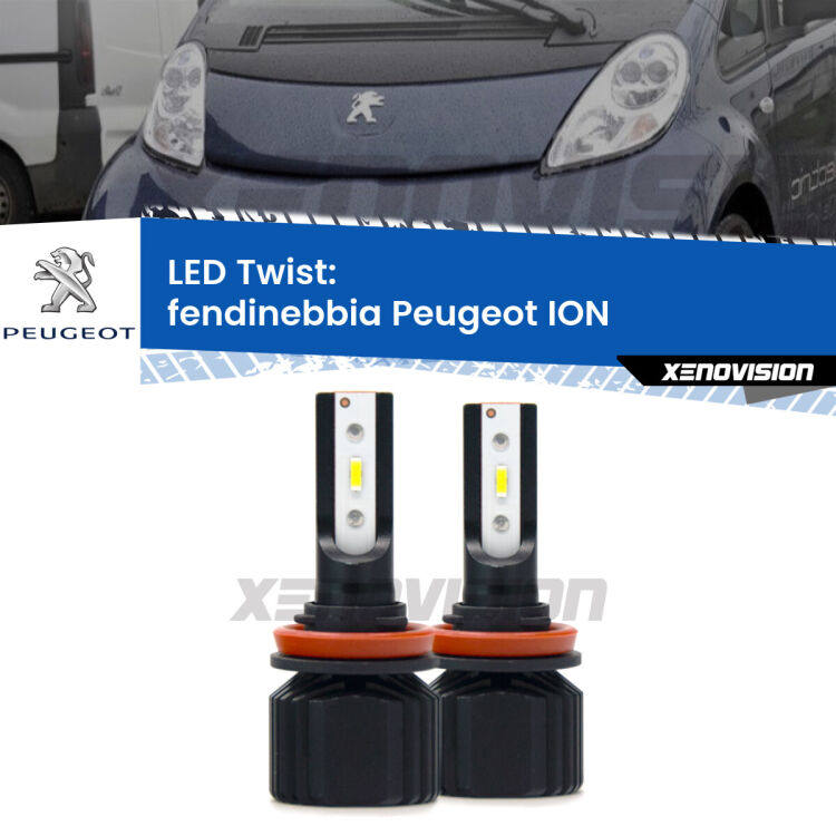 <strong>Kit fendinebbia LED</strong> per <strong>Peugeot ION</strong>  2010 - 2019. Compatte, impermeabili, senza ventola: praticamente indistruttibili. Top Quality.