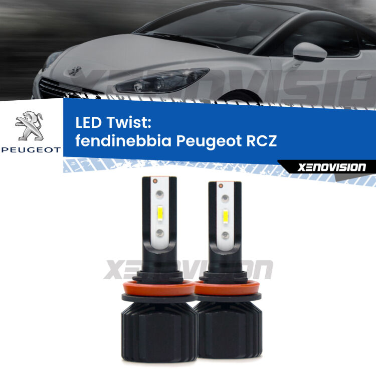 <strong>Kit fendinebbia LED</strong> per <strong>Peugeot RCZ</strong>  2010 - 2015. Compatte, impermeabili, senza ventola: praticamente indistruttibili. Top Quality.