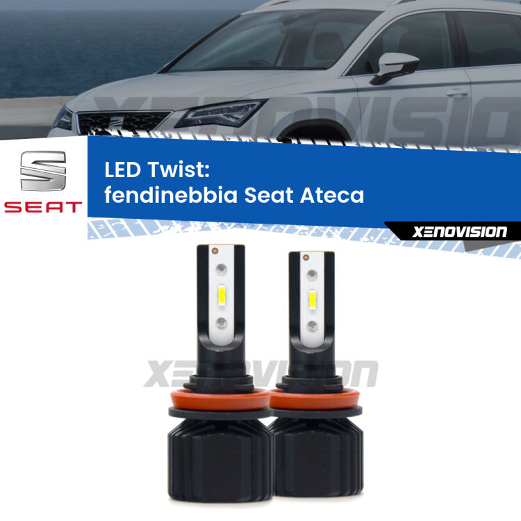 <strong>Kit fendinebbia LED</strong> per <strong>Seat Ateca</strong>  2016 in poi. Compatte, impermeabili, senza ventola: praticamente indistruttibili. Top Quality.