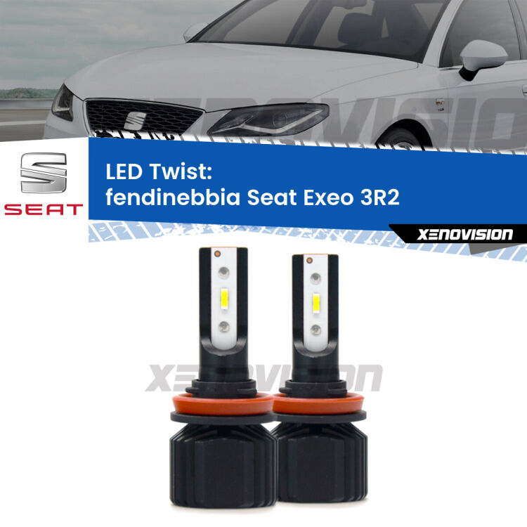 <strong>Kit fendinebbia LED</strong> per <strong>Seat Exeo</strong> 3R2 2008 - 2013. Compatte, impermeabili, senza ventola: praticamente indistruttibili. Top Quality.