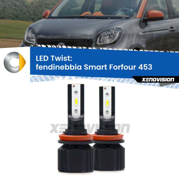 <strong>Kit fendinebbia LED</strong> per <strong>Smart Forfour</strong> 453 2014 in poi. Compatte, impermeabili, senza ventola: praticamente indistruttibili. Top Quality.