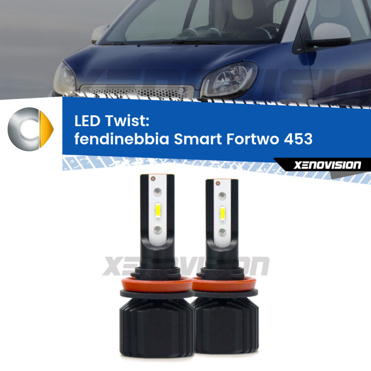 <strong>Kit fendinebbia LED</strong> per <strong>Smart Fortwo</strong> 453 2014 in poi. Compatte, impermeabili, senza ventola: praticamente indistruttibili. Top Quality.