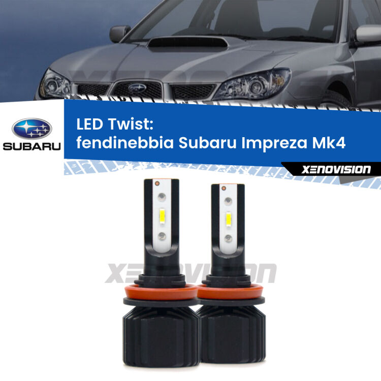 <strong>Kit fendinebbia LED</strong> per <strong>Subaru Impreza</strong> Mk4 con luci diurne. Compatte, impermeabili, senza ventola: praticamente indistruttibili. Top Quality.