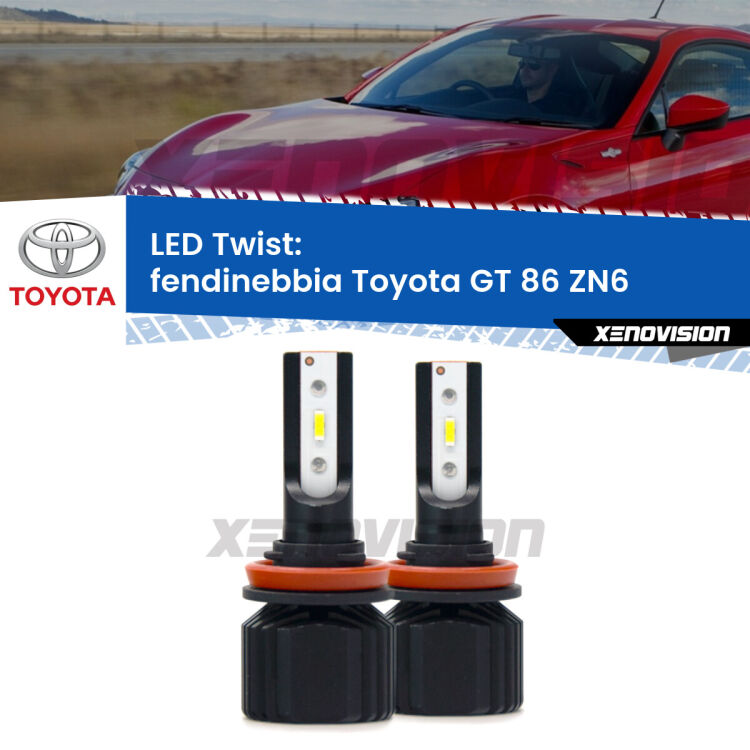 <strong>Kit fendinebbia LED</strong> per <strong>Toyota GT 86</strong> ZN6 2012 - 2020. Compatte, impermeabili, senza ventola: praticamente indistruttibili. Top Quality.