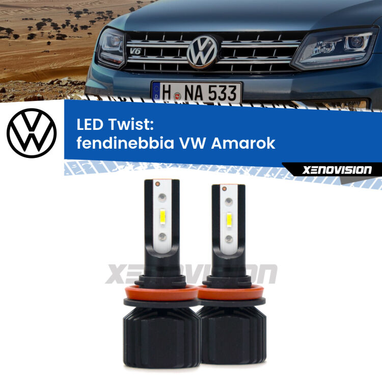 <strong>Kit fendinebbia LED</strong> per <strong>VW Amarok</strong>  2017 - 2016. Compatte, impermeabili, senza ventola: praticamente indistruttibili. Top Quality.