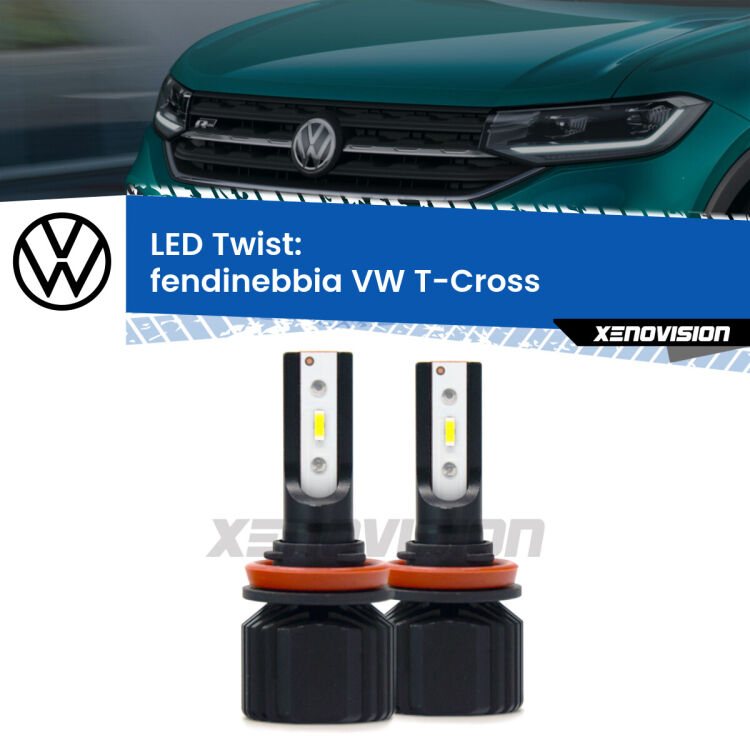 <strong>Kit fendinebbia LED</strong> per <strong>VW T-Cross</strong>  in poi. Compatte, impermeabili, senza ventola: praticamente indistruttibili. Top Quality.