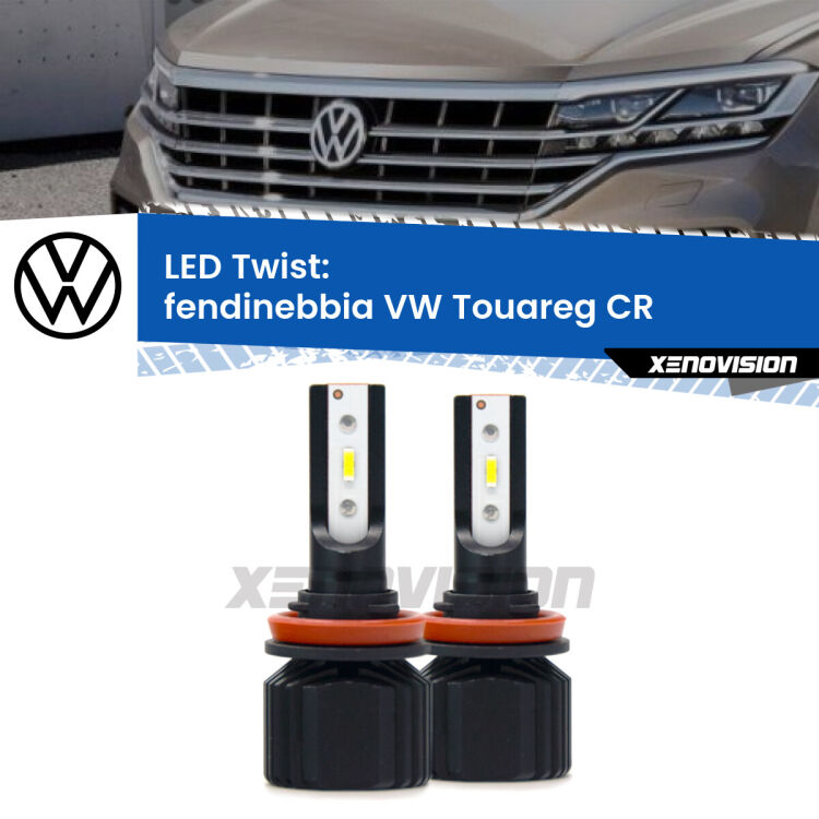 <strong>Kit fendinebbia LED</strong> per <strong>VW Touareg</strong> CR 2018 in poi. Compatte, impermeabili, senza ventola: praticamente indistruttibili. Top Quality.