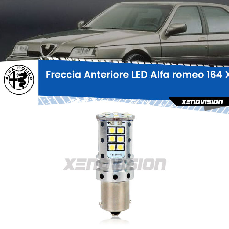 <strong>LED </strong><strong>P21W</strong><strong> p</strong><strong><strong>e</strong>r freccia anteriore Alfa romeo 164</strong>. 8x volte più luce, No Hyperflash, dimensioni compatte. Qualità Massima.