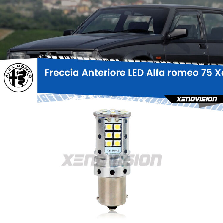 <strong>LED </strong><strong>P21W</strong><strong> p</strong><strong><strong>e</strong>r freccia anteriore Alfa romeo 75</strong>. 8x volte più luce, No Hyperflash, dimensioni compatte. Qualità Massima.