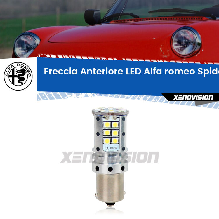 <strong>LED </strong><strong>P21W</strong><strong> p</strong><strong><strong>e</strong>r freccia anteriore Alfa romeo Spider</strong>. 8x volte più luce, No Hyperflash, dimensioni compatte. Qualità Massima.