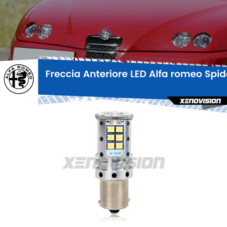 <strong>LED </strong><strong>P21W</strong><strong> p</strong><strong><strong>e</strong>r freccia anteriore Alfa romeo Spider</strong>. 8x volte più luce, No Hyperflash, dimensioni compatte. Qualità Massima.