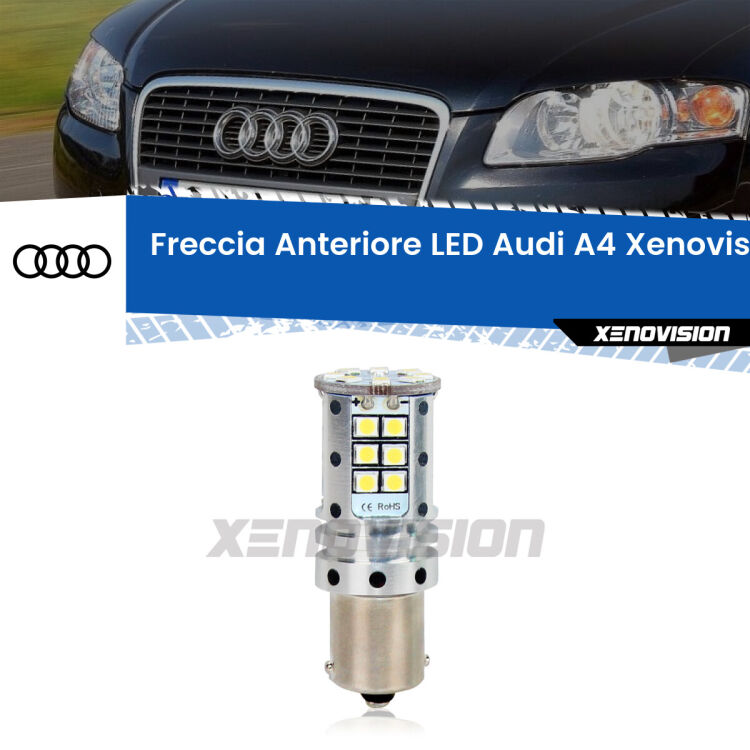 <strong>LED </strong><strong>P21W</strong><strong> p</strong><strong><strong>e</strong>r freccia anteriore Audi A4</strong>. 8x volte più luce, No Hyperflash, dimensioni compatte. Qualità Massima.