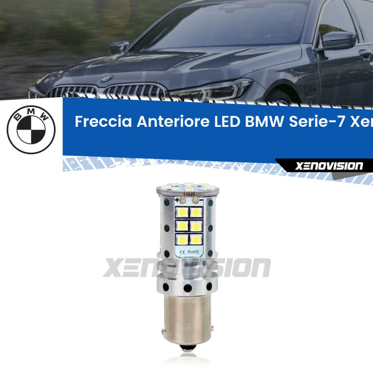 <strong>LED </strong><strong>P21W</strong><strong> p</strong><strong><strong>e</strong>r freccia anteriore BMW Serie-7</strong>. 8x volte più luce, No Hyperflash, dimensioni compatte. Qualità Massima.