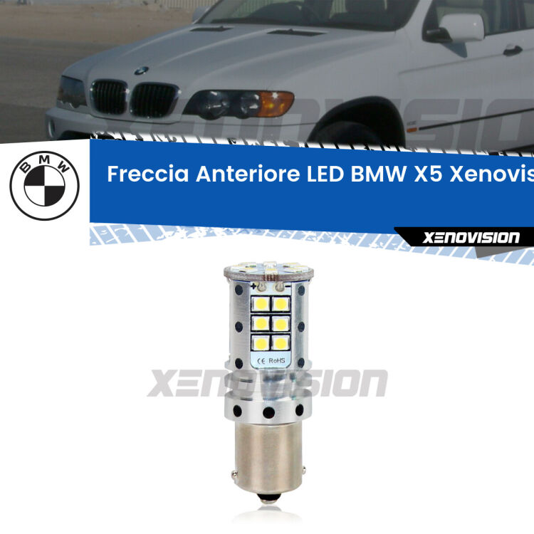 <strong>LED </strong><strong>P21W</strong><strong> p</strong><strong><strong>e</strong>r freccia anteriore BMW X5</strong>. 8x volte più luce, No Hyperflash, dimensioni compatte. Qualità Massima.