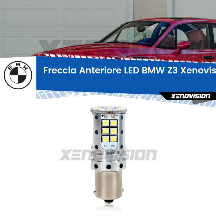 <strong>LED </strong><strong>P21W</strong><strong> p</strong><strong><strong>e</strong>r freccia anteriore BMW Z3</strong>. 8x volte più luce, No Hyperflash, dimensioni compatte. Qualità Massima.