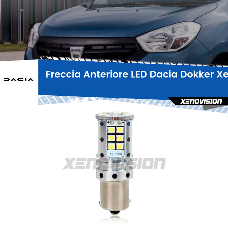 <strong>LED </strong><strong>P21W</strong><strong> p</strong><strong><strong>e</strong>r freccia anteriore Dacia Dokker</strong>. 8x volte più luce, No Hyperflash, dimensioni compatte. Qualità Massima.