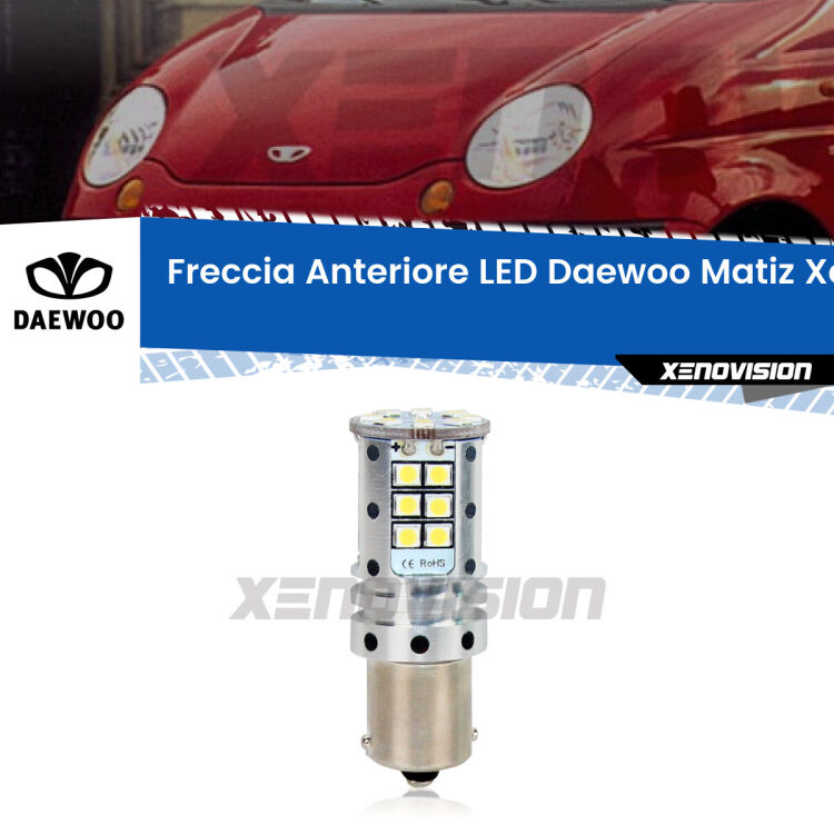 <strong>LED </strong><strong>P21W</strong><strong> p</strong><strong><strong>e</strong>r freccia anteriore Daewoo Matiz</strong>. 8x volte più luce, No Hyperflash, dimensioni compatte. Qualità Massima.