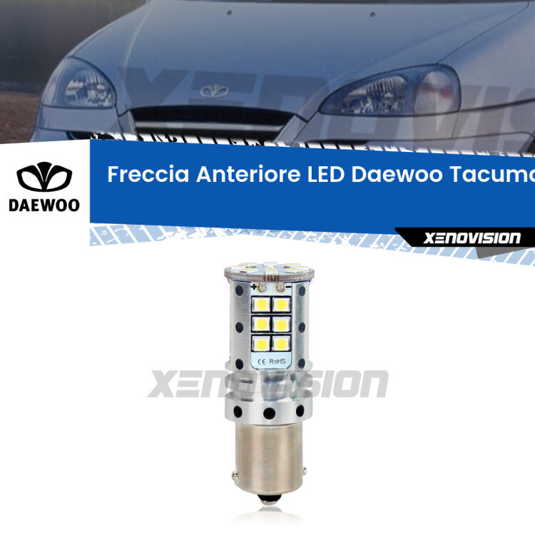 <strong>LED </strong><strong>P21W</strong><strong> p</strong><strong><strong>e</strong>r freccia anteriore Daewoo Tacuma</strong>. 8x volte più luce, No Hyperflash, dimensioni compatte. Qualità Massima.