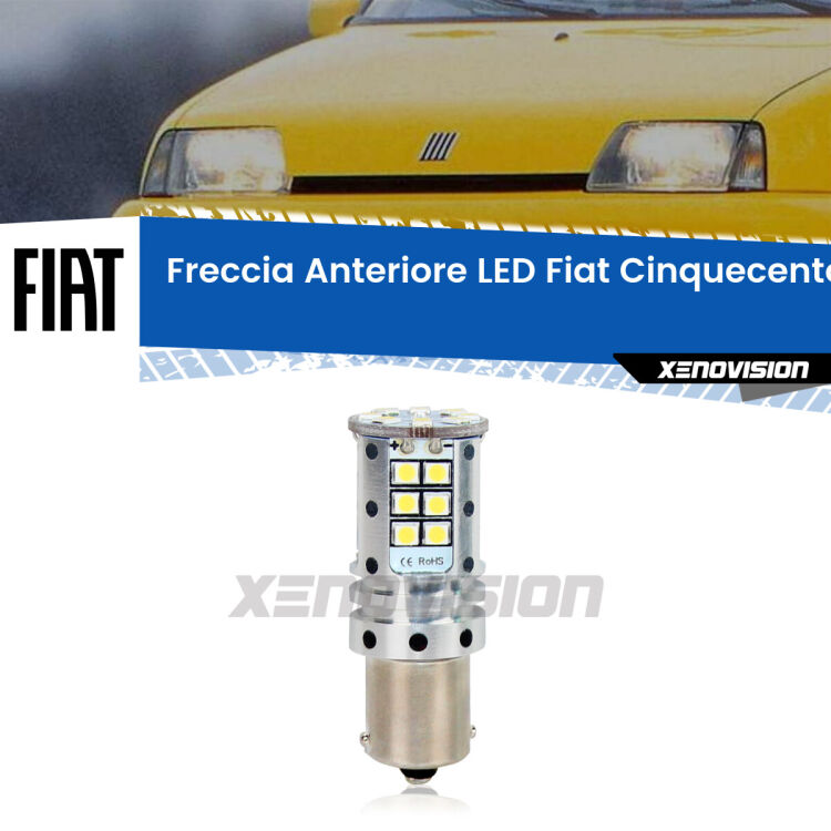 <strong>LED </strong><strong>P21W</strong><strong> p</strong><strong><strong>e</strong>r freccia anteriore Fiat Cinquecento</strong>. 8x volte più luce, No Hyperflash, dimensioni compatte. Qualità Massima.