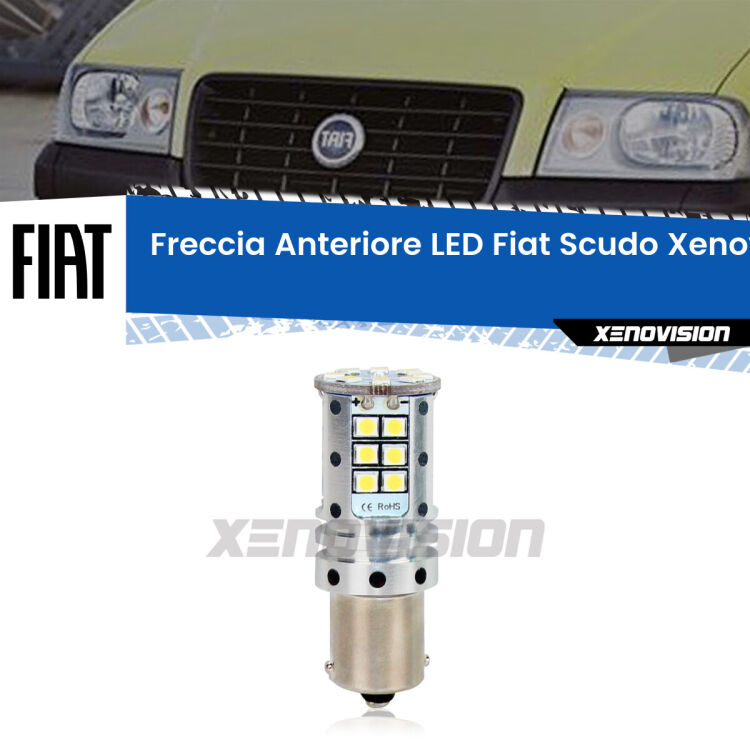 <strong>LED </strong><strong>P21W</strong><strong> p</strong><strong><strong>e</strong>r freccia anteriore Fiat Scudo</strong>. 8x volte più luce, No Hyperflash, dimensioni compatte. Qualità Massima.