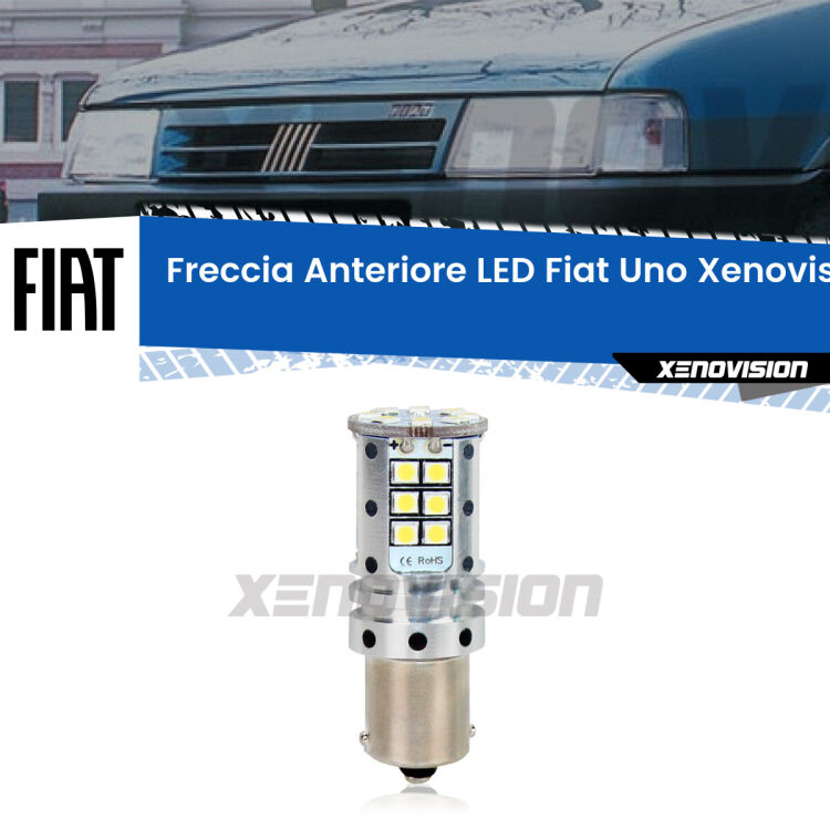 <strong>LED </strong><strong>P21W</strong><strong> p</strong><strong><strong>e</strong>r freccia anteriore Fiat Uno</strong>. 8x volte più luce, No Hyperflash, dimensioni compatte. Qualità Massima.